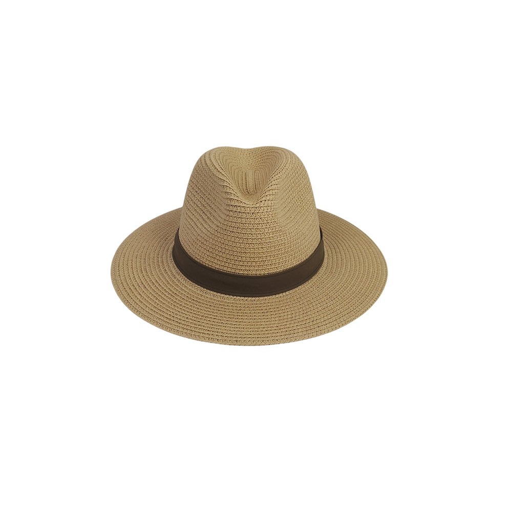 Columbia PFG Bonehead Straw Fedora Hat Tan Brown CU9080-252 Mens SM